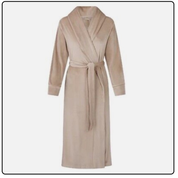 SKIMS Velour Fleece Robe Size 3X Honey beige color - Picture 3 of 9